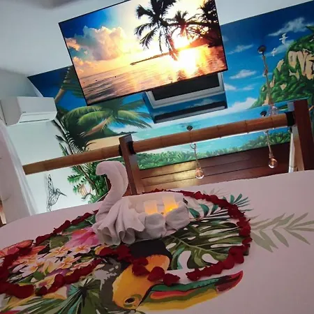 Holiday home La Kaz Rhumantique Sauna And Privatif