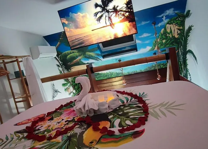 Holiday home La Kaz Rhumantique Sauna And Privatif